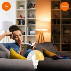 Osram LED Lampe Star In Glühlampenform Mit Tageslicht Sensor, 10 Watt, E27, Warmweiß, Matt 7 Osram LED Lampe Star In Glühlampenform Mit Tageslicht Sensor, 10 Watt, E27, Warmweiß, Matt -OSRAM Shop 17074953 4