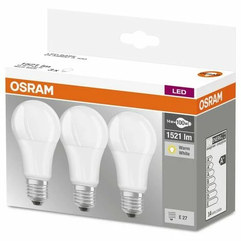 Osram CLASSIC LED Lampe mit 10,5 Watt, E27, warmweiß - 3 Stück Osram CLASSIC LED Lampe Mit 10,5 Watt, E27, Warmweiß - 3 Stück -OSRAM Shop 17478436 2