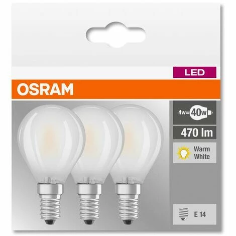 Osram BASE RETRO LED Kerze mit 4 Watt, E14, warmweiß, matt - 3 Stück Osram BASE RETRO LED Kerze Mit 4 Watt, E14, Warmweiß, Matt - 3 Stück -OSRAM Shop 18819239 4