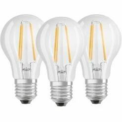 Osram BASE FILAMENT LED Tropfenlampe Mit 4 Watt, E14, Warmweiß, Klar - 3 Stück