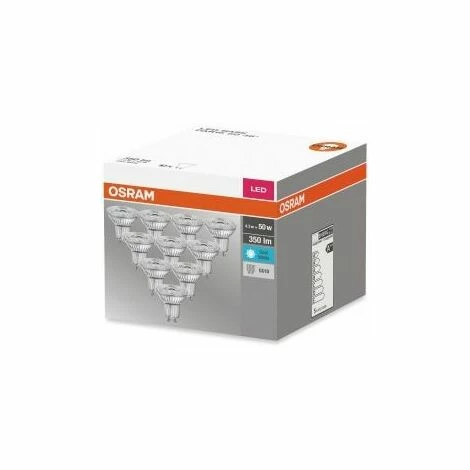 Osram LED-Lampe BASE CLASSIC, PAR16, GU10, EEK: F, 4 W, 470 lm, 4000 K, 10 Stück Osram LED-Lampe BASE CLASSIC, PAR16, GU10, EEK: F, 4 W, 470 Lm, 4000 K, 10 Stück -OSRAM Shop 27484479 2