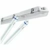 OSRAM Ledvance Feuchtraumwannenleuchte DAMP PROOF 1500mm Ohne VG Für 2x LED Tube 230 Volt Inkl. Philips CorePro LEDtube 1500mm 20 Watt 840 4000 Kelvin Neutralweiss G13 Glas