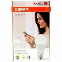 Osram Smart+ LED Lampe 8,5W E27 ZigBee Dimmbar Warmweiß Bis Tageslicht Glühbirne