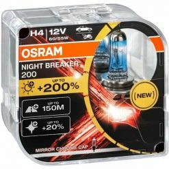 Duo Set OSRAM H4 Night Breaker 200 +200% 64193NB200 12V 60/55W -OSRAM Shop 33920493 4