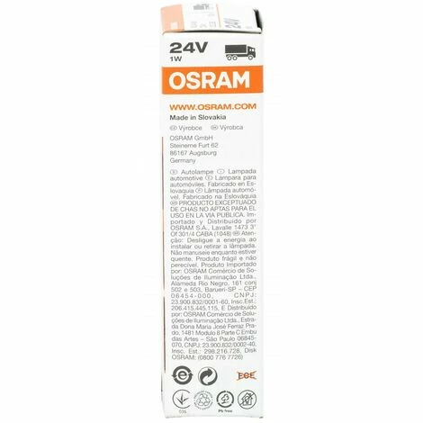 Osram 2341 Original (W1W), 24V, Faltschachtel, Anzahl 10 Osram 2341 Original (W1W), 24V, Faltschachtel, Anzahl 10 -OSRAM Shop 40197695 2