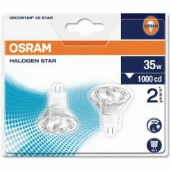 Osram Halogen Reflektor Decostar GU4 35W, Warmweiß, Dimmbar, Klar Halogen 4008321200303 Reflektor 07737010306240