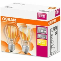 Osram LED Leuchtmittel Retro Classic E27 11W 2er-Pack, Warmweiß, Klar Osram LED Leuchtmittel Led 04058075330474 -OSRAM Shop 43904575 3