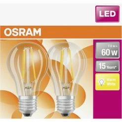 Osram LED Leuchtmittel E27 7W, Warmweiß, Klar Led 04058075330191 04058075330191 Leuchtmittel Leuchtmittel Osram -OSRAM Shop 43904586 3