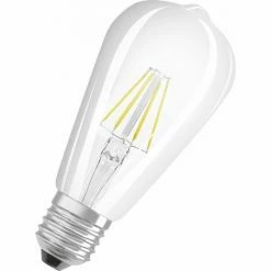 Osram LED Leuchtmittel Star 60 E27 6,5W, Warmweiß, Klar Klar-warmweiß 07737011705222 Leuchtmittel 4058075434400 Led