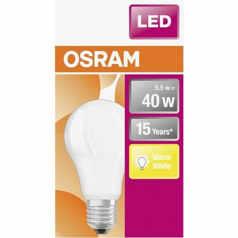 Osram LED Leuchtmittel Star Classic A40 E27 5,5W, warmweiß, weiß matt Osram Led Led Leuchtmittel 0773706446 Star Osram LED Leuchtmittel Star Classic A40 E27 5,5W, Warmweiß, Weiß Matt Osram Led Led Leuchtmittel 0773706446 Star -OSRAM Shop 45067177 3