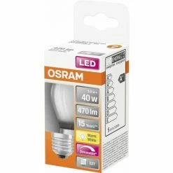 Osram LED Leuchtmittel Superstar Classic P E27 5W, Warmweiß, Dimmbar, Weiß Matt Leuchtmittel Osram Superstar -OSRAM Shop 45228923 3