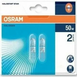 Osram Halogen Stiftsockellampe Halostar GY6.35 50W 2er-Pack, Warmweiß, Dimmbar, Klar 04008321202161 Osram Halogen Pin