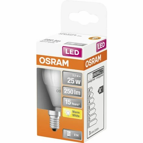 Osram LED Leuchtmittel Star Classic P25 E14 3,3W, Warmweiß, Weiß Matt Led Star Star Matt Osram Osram Osram Matt 2 Osram LED Leuchtmittel Star Classic P25 E14 3,3W, Warmweiß, Weiß Matt Led Star Star Matt Osram Osram Osram Matt – Bild 2