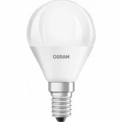 Osram LED Leuchtmittel Star Classic P40 E14 5,5W, Warmweiß, Weiß Matt Leuchtmittel Osram Matt Matt 4058075431096