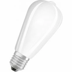 Osram LED Leuchtmittel Retrofit Classic ST40 E27 4W, Warmweiß, Weiß Matt Osram Led St40 Classic Retrofit