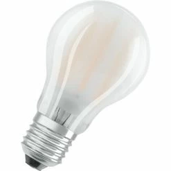 OSRAM LED BASE Classic A60, Matte Filament LED-Lampen Aus Glas Für E27 Sockel, Birnenform, Kaltweiß (4000K), 806 Lumen, Ersatz Für Herkömmliche 60W-Glühbirnen, 3er-Box