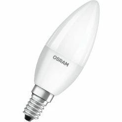 OSRAM LED BASE Classic B40, Matte Filament LED-Lampen Aus Glas Für E14 Sockel, Kerzenform, Kaltweiß (4000K), 806 Lumen, Ersatz Für Herkömmliche 40W-Glühbirnen, 3er-Box