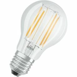 OSRAM LED BASE Classic A75, Klare Filament LED-Lampen Aus Glas Für E27 Sockel, Birnenform, Kaltweiß (4000K), 1055 Lumen, Ersatz Für Herkömmliche 75W-Glühbirnen, 3er-Box
