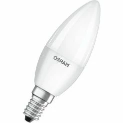 OSRAM LED Base Classic B, In Kerzenform Mit E14-Sockel, Nicht Dimmbar, Ersetzt 40 Watt, Matt, Warmweiß - 2700 Kelvin, 3er-Pack