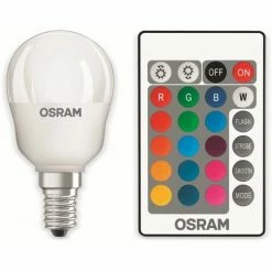 OSRAM LED-Lampe P25 Mit Fernbedienung, E14, EEK: G, 4,2 W, 250 Lm, 2700 K