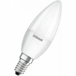 Osram LED Filamentlampe Kerzenform 4,9 Watt E14 827 Warmweiß Extra Matt
