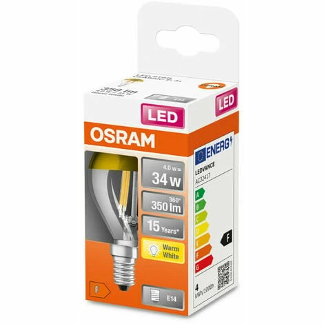 Osram LED Kopfspiegellampe gold Filament Tropfenform 4 Watt E14 827 warmweiß extra Osram LED Kopfspiegellampe Gold Filament Tropfenform 4 Watt E14 827 Warmweiß Extra -OSRAM Shop 58065403 3