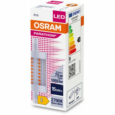 Osram LED Stab R7s 8,2 Watt 827 Warmweiß 78mm 3 Osram LED Stab R7s 8,2 Watt 827 Warmweiß 78mm – Bild 3