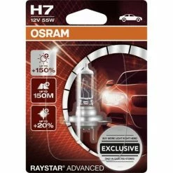 Osram GLL H7 Raystar Advanced +150% 12V 55W, 1 Stück 150 4052899614017 Advanced 64210PR1-01B Raystar Osram