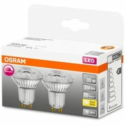 OSRAM Round Base Lamp - Painted Metall - H 37 X Ø 20 X T 26 Cm - Black And Brass