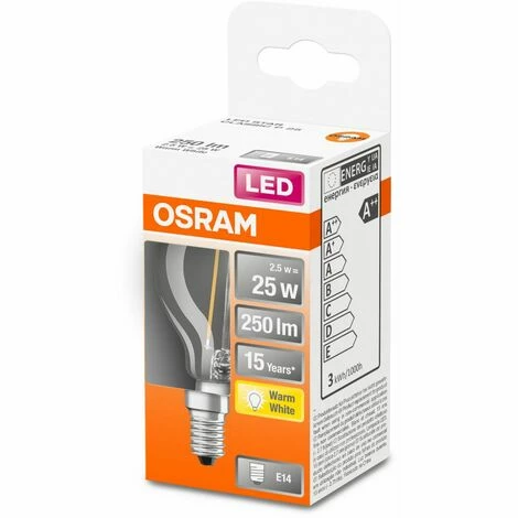 Osram LED Leuchtmittel Classic B40 E14 5W, warmweiß, klar Retrofit Led Retrofit 07737011647150 Led Osram Osram LED Leuchtmittel Classic B40 E14 5W, Warmweiß, Klar Retrofit Led Retrofit 07737011647150 Led Osram -OSRAM Shop 64872577 2