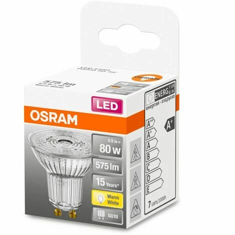 Osram LED Reflektor Star PAR16 80 GU10 6,9W, warmweiß, klar Osram 0773706423 07737011647249 4058075112605 Osram Osram LED Reflektor Star PAR16 80 GU10 6,9W, Warmweiß, Klar Osram 0773706423 07737011647249 4058075112605 Osram -OSRAM Shop 64872697 2