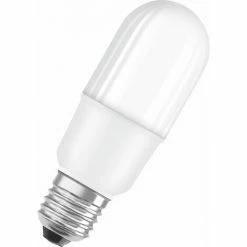 Osram LED Stiftsockellampe Pin Star E27 9W, Neutralweiß, Weiß Matt Led Pin Star Leuchtmittel 0773706551 Star